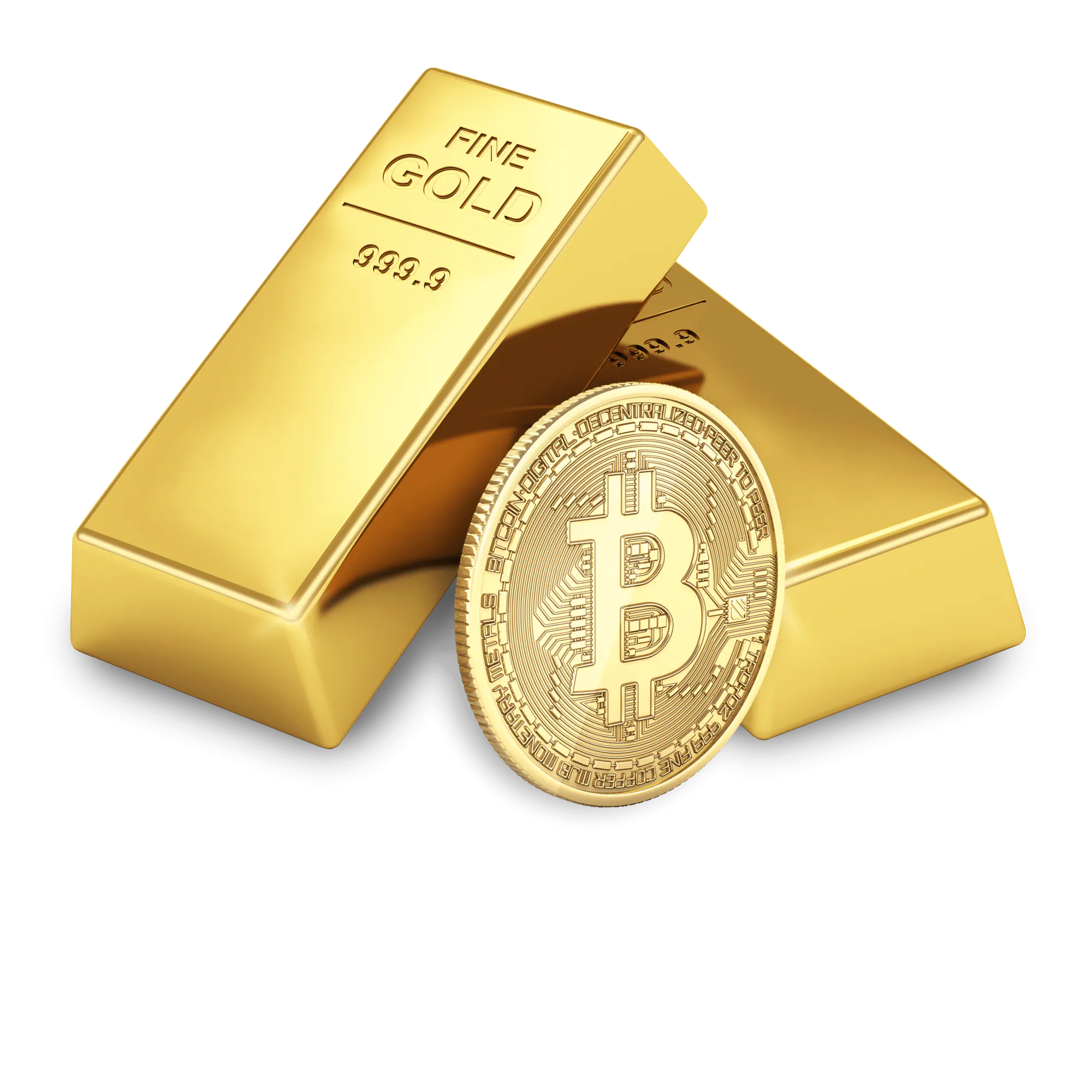 Eine Illustration zum Thema Krypto und Gold